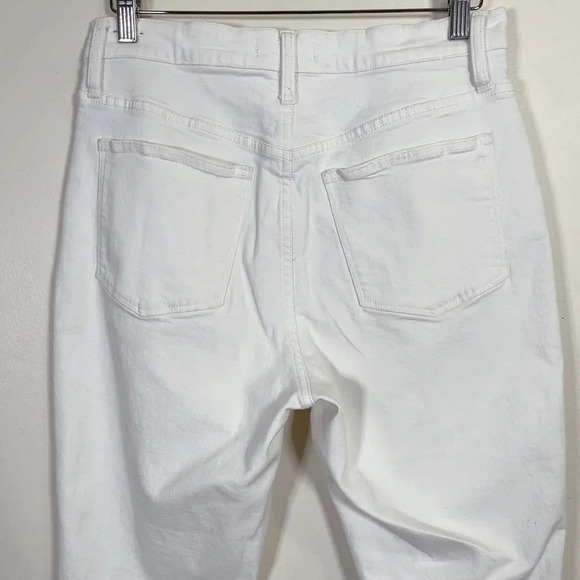 Madewell The High Rise Slim Crop Boy  Friend Jeans In Tile White - Picture 11 of 16